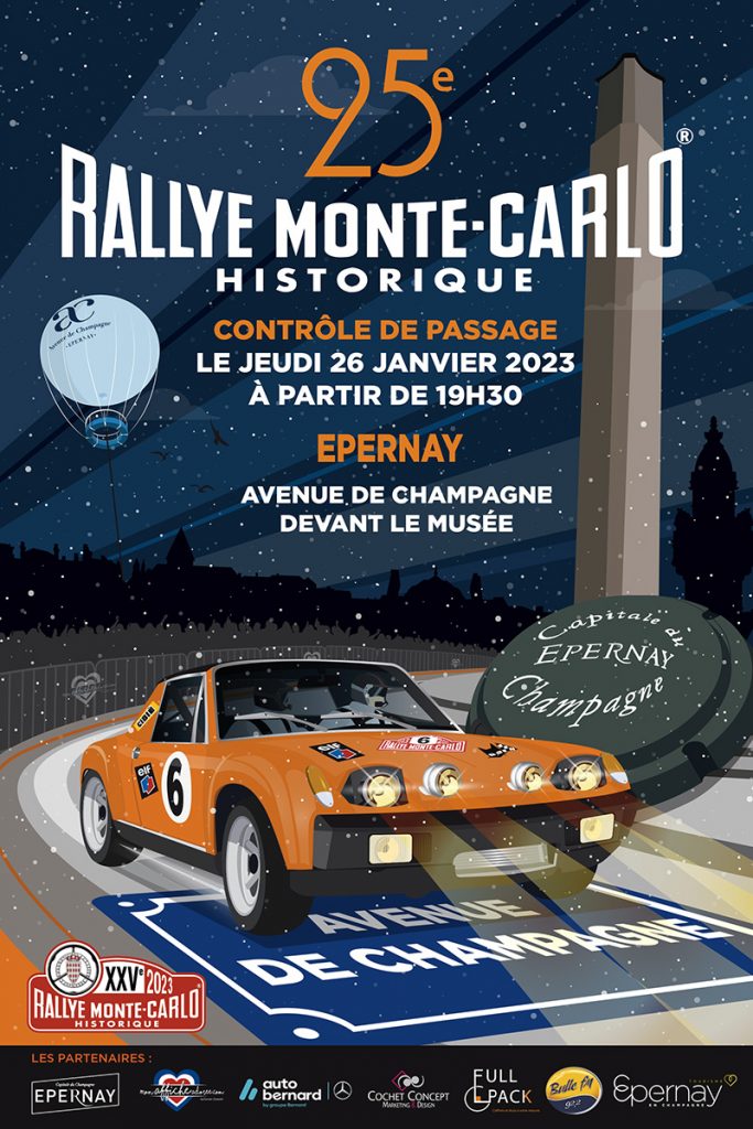 Affiche rallye monte carlo